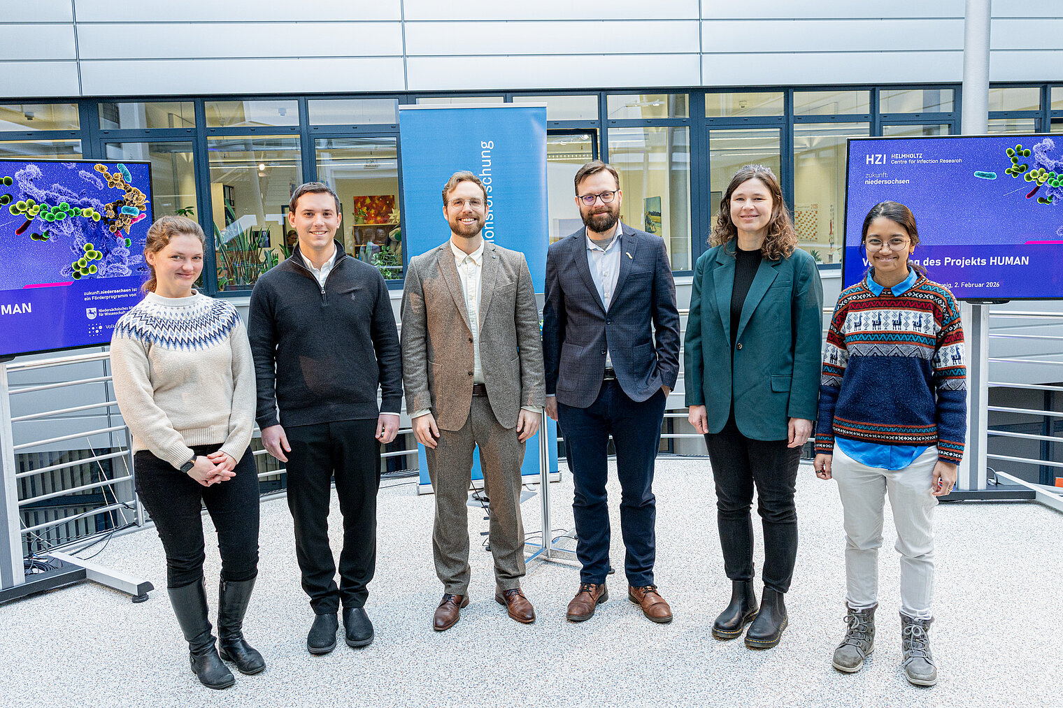 Group photo with six people