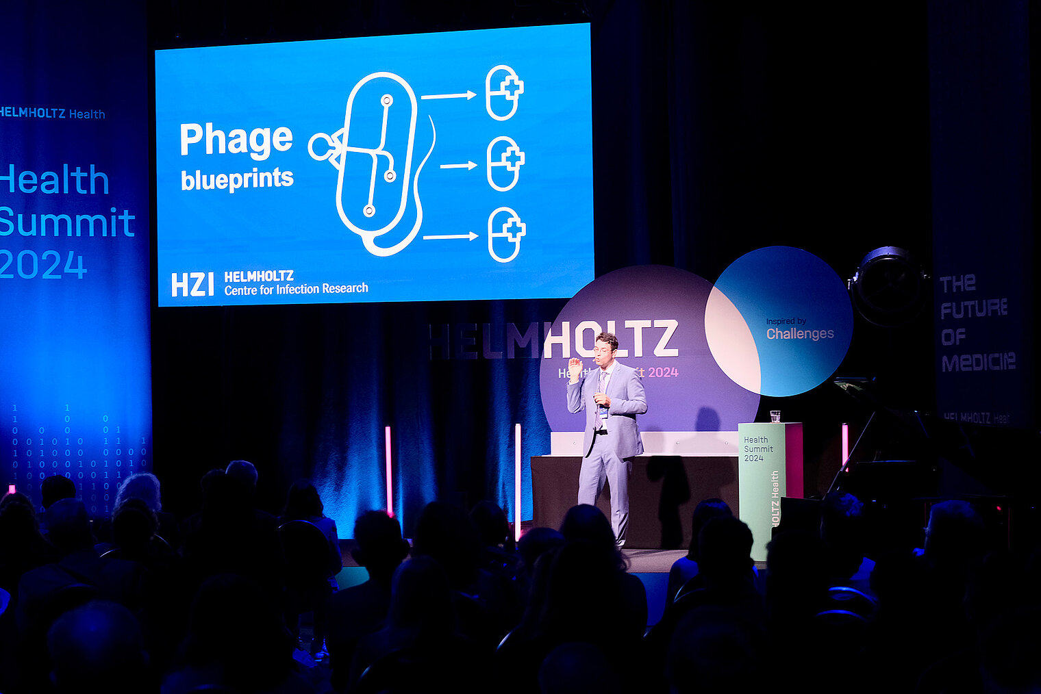 Dr. Milan Gerovac beim Helmholtz Health Summit.