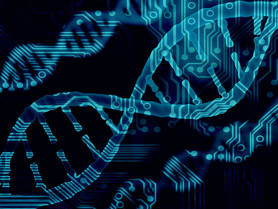 Illustration von DNA-Strängen