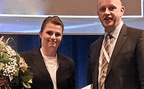 Jun.-Prof. Christine Goffinet und Prof. Georg Behrens