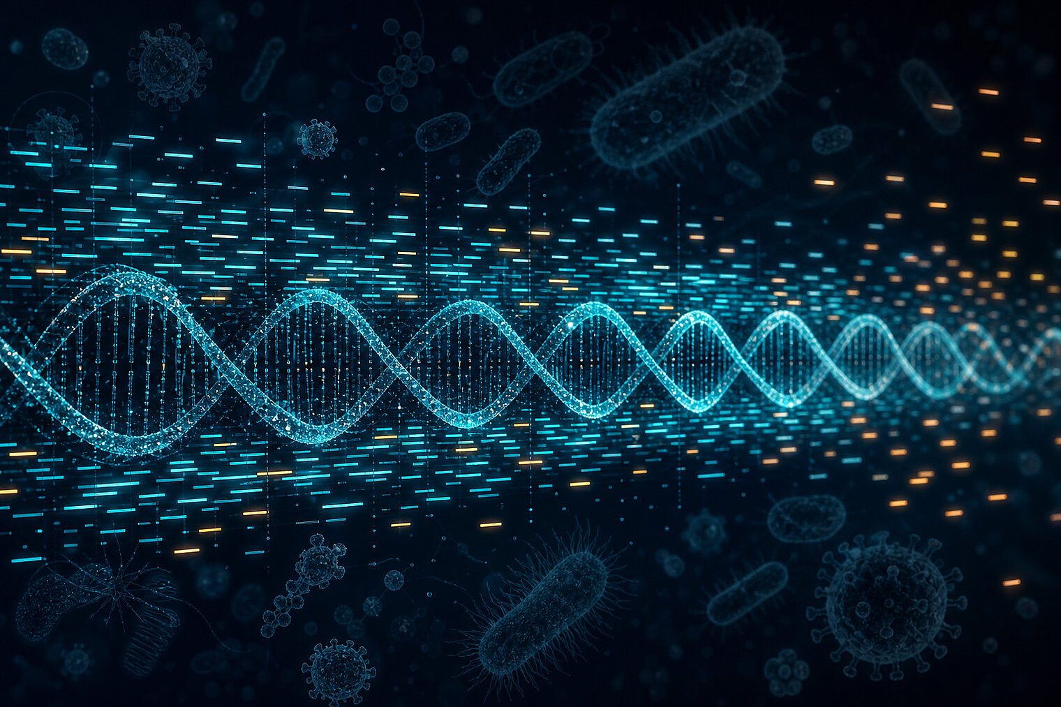 Visualization of a DNA double helix 