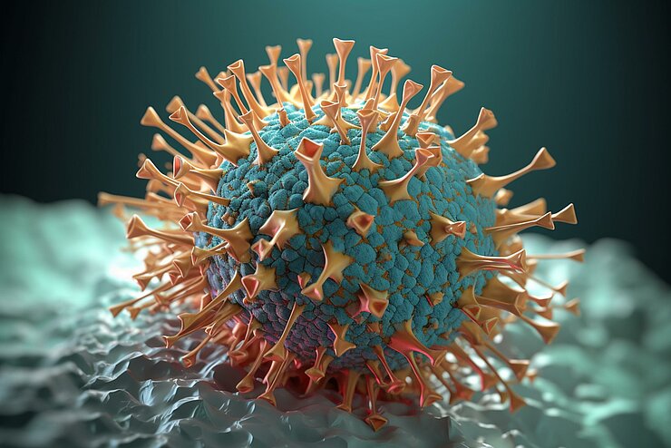 3D-visualisation of a virus