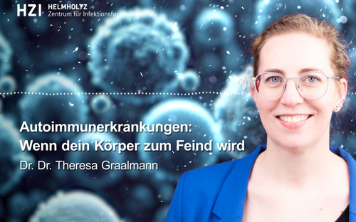 Kachel zum HZI-Podcast mit Theresa Graalmann zu Autoimmunerkrankungen