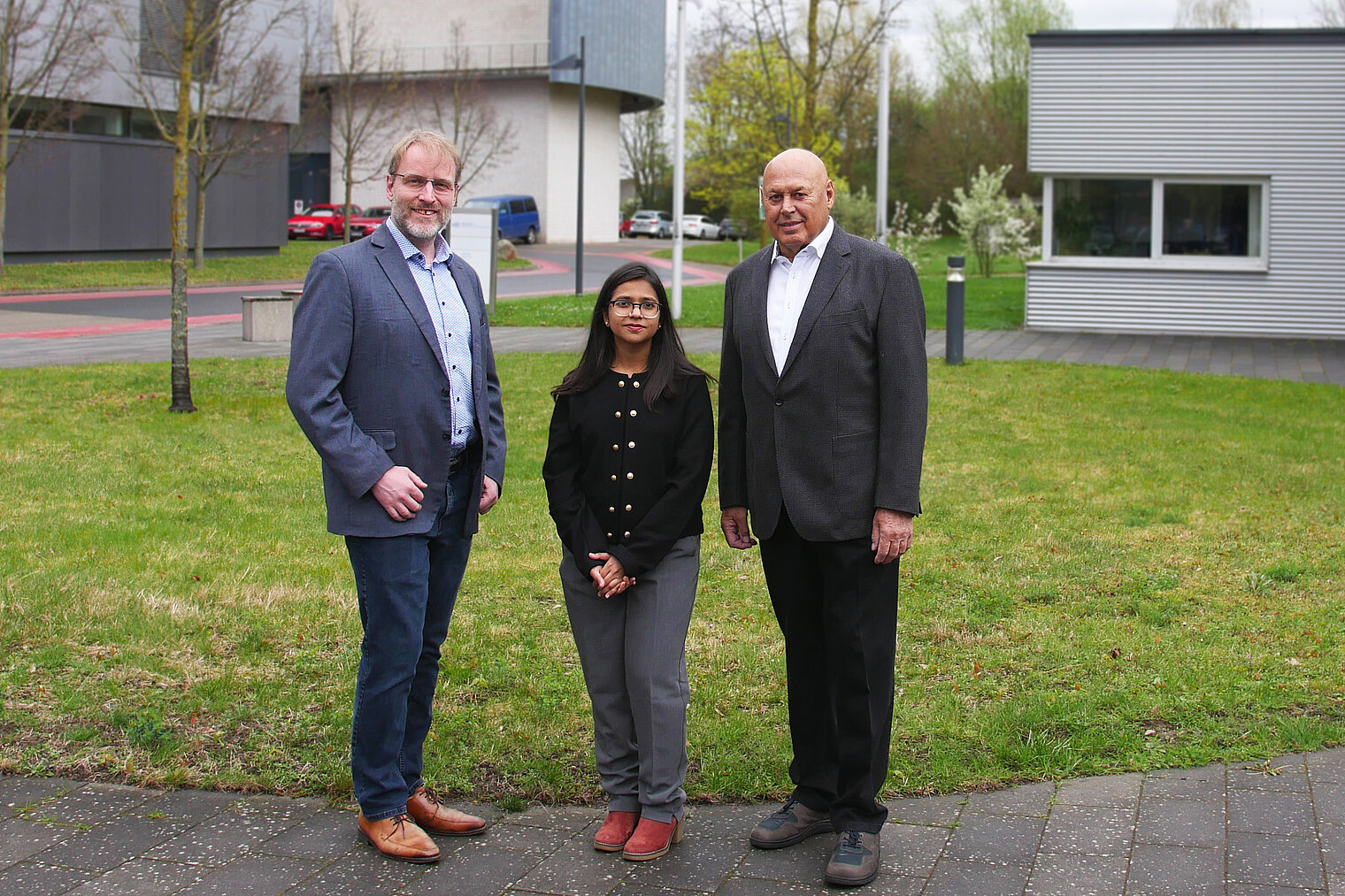 Gruppenfoto mit Luka Cicin-Sain, Adhara Madhuri, Henrik Klimke
