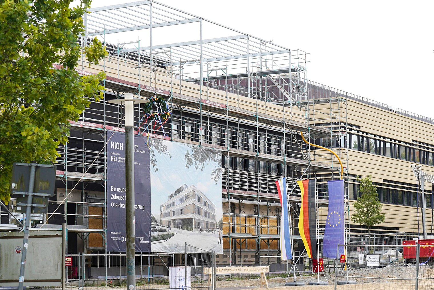 Baustelle am Gebäude