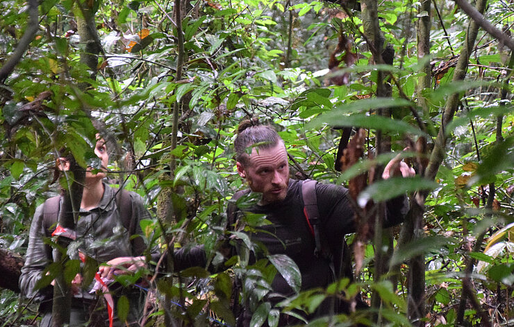 Lorenzo Lagostina in the rainforest