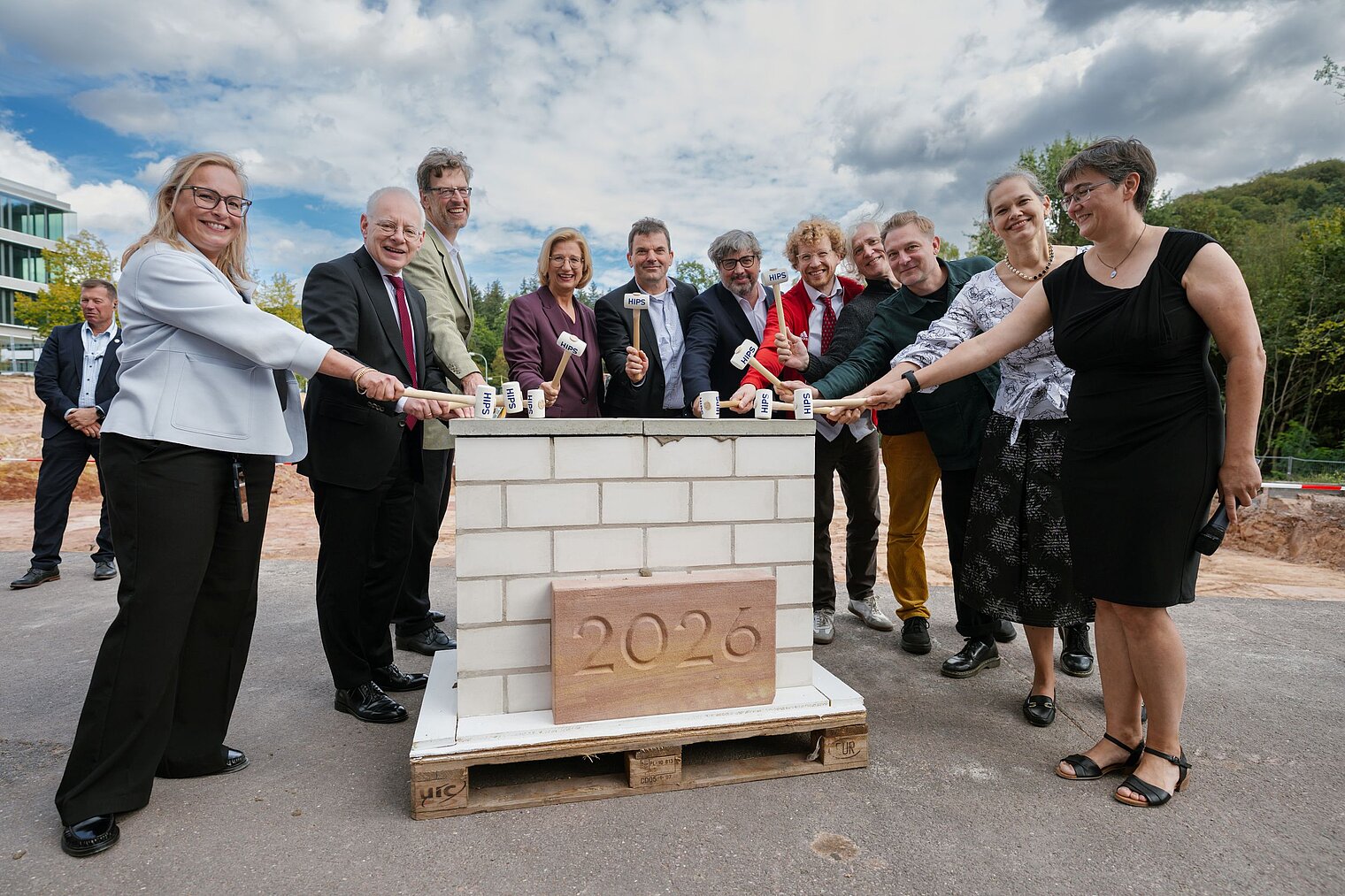 Grundsteinlegung für das neue Forschungsgebäude des HIPS 