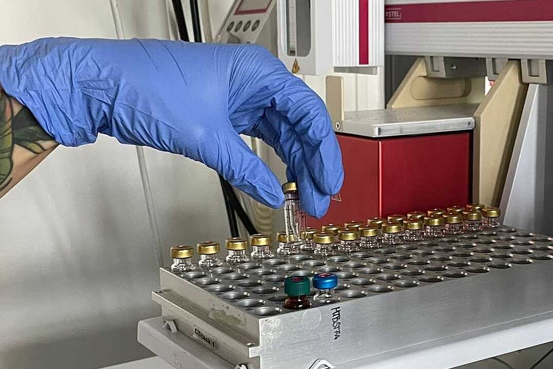 Samples in a scientific instrument