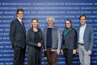 Gruppenfoto; v.l.n.r.: Christian Scherf, Judith Pirscher, Josef Penninger, Theresia Stradal, Thomas Pietschmann