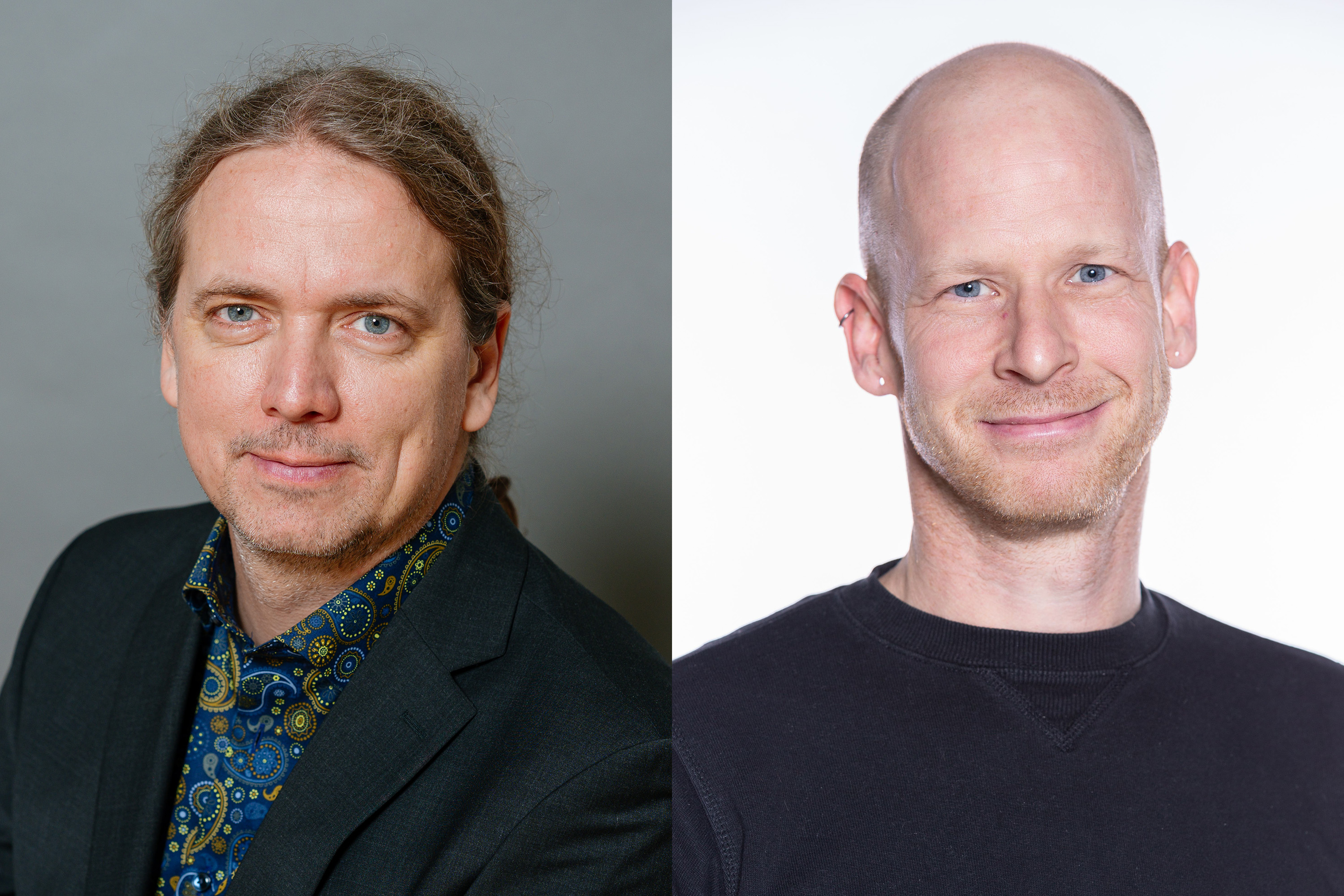 Collage of portraits of Alexander Titz and Christian Sieben