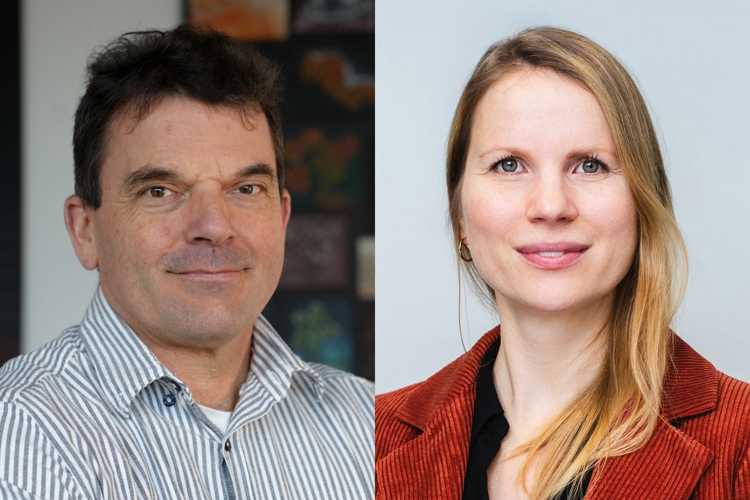 Rolf Müller und Katharina Schaufler Portrait-Collage