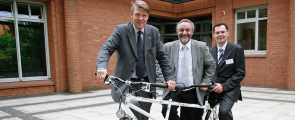 Die Gründerväter des TWINCORE 2008: v.l. Dieter Bitter-Suermann, Rudi Balling, Ulrich Kalinke. 